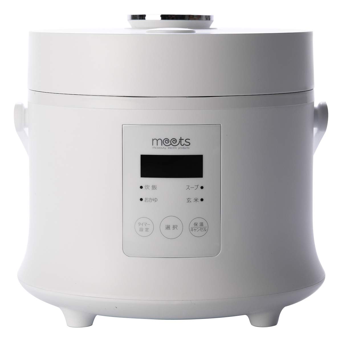 Amazon | meets 炊飯器 3合 炊き 一人暮らし 夫婦 三ッ谷電機 GHN-350